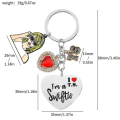 Miniatyrbillede 2 af 2: Taylor Swift Charm Keychain Merchandise Im A Swiftie I Love T.s Keychain Gaver Til Fans Kvinder Piger A