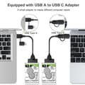 Miniatyrbillede 4 af 5: Usb C til Sata Konverter Usb 3.1 Type C Adapterkabel til 2.5\" Harddisk Ssd med Usb C til Usb3.0 Adapter