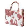 Miniatyrbilde 1 av 5: Skuldertaske til kvinder Skuldertaske Vinter varm håndtaske Cow pattern pink