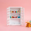 Pikkukuva 5 / 5: Miniatyyrihuonekalut Lelut Nuketalo DIY Koriste Tarvikkeet Mini 1:12 Valkoinen Kaappi Kaappi