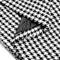 Miniatyrbillede 5 af 5: Herre Sort og Hvid Ternet Dobbeltradet 4 Knaps Slim Fit Casual Jakkesæt Jakke M