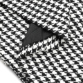 Miniatyrbillede 5 af 5: Herre Sort Og Hvid Ternet Dobbeltradet 4 Knaps Slim Fit Casual Jakkesæt Jakke XS