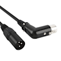Pikkukuva 2 / 5: Xlr-kaapeli Mikrofoni Äänikaapeli Pistoke Oikea Kulma Xlr Naaras Uros Kaapeli 6 Jalkaa