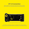 Miniatyrbillede 3 af 4: Ipega Pg-9167 Bt 4.0 Trådløs Gamepad Strækbar Game Controller Joystick Til Android Mobiltelefon/pc/tablet Sort