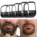Miniatyrbild 1 av 2: Skäggformare Getingskägg Styling Mall Skäggformningsverktyg Mode Getingskägg Rakmall Getingskägg Trimmerverktyg för Män, 5 Storlekar black 2 Set