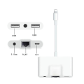 Pikkukuva 2 / 5: Lightning-liitäntä RJ45 Ethernet LAN -verkkoadapteri 5-in-1 USB OTG LAN RJ45 Ethernet 3,5 mm:n nopea muunnin