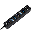 Miniatyrbillede 2 af 5: Usb Hub 6 Port Udvidelsesadapter Usb 2.0 Hub Multi Usb Splitter 2.0 Hub Usb-hub Sd/tf Kortlæser Fo