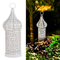 Miniatyrbilde 5 av 5: Hult Retro Lanterne Marokkansk Boho Hult-skåret Kordløs Bærbar Bordlampe Romantisk Lysdekor