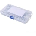 Miniatyrbillede 3 af 4: Kryc-125pcs R-form cotter pin sæt nøgler split r 8 størrelser traktor fyr clips plast støvle sortiment cotter kit pins