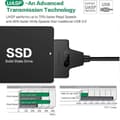 Miniatyrbillede 3 af 5: Usb C til Sata Konverter Usb 3.1 Type C Adapterkabel til 2.5\" Harddisk Ssd med Usb C til Usb3.0 Adapter