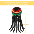 Miniatyrbillede 2 af 5: 3-pak Rasta-hat med sort dreadlocks-paryk Rasta-paryk-hue til kostumetilbehør