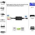 Miniatyrbild 5 av 5: RCA till HDMI-omvandlare, komposit till HDMI-adapter stödjer 1080p PAL/NTSC