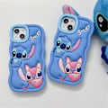 Miniatyrbillede 4 af 4: Cover til iPhone 6/7/8/XR/11/12/13/14/15/16, Lilo & Stitch Blødt Silikone Sødt Mobilcover iPhone 16 Pro Max