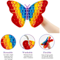 Miniatyrbild 2 av 5: Jumbo Big Butterfly Pop Fidget Toy It Rainbow Giant Popper Popitsfidgets Large Huge Mega Xl 100 Poppit Popets Bubble Popping Sensory Anxiety Stress Re