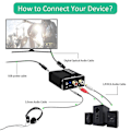 Miniatyrbilde 5 av 5: Digital til Analog Lydkonverter, dac Digital Spdif Optisk til Analog L/r Rca & 3.5mm Aux Stereo Au