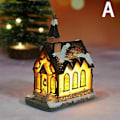 Miniatyrbillede 4 af 4: Julelandsbyhuse Julemand Snemænd Tog Snescene Led Lys Op Julepynt Harpiks