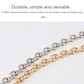 Pikkukuva 5 / 5: 100/120cm Metalliketju Laukun Hihnat Laukut Tarvikkeet Naiset Crossbody Laukun Hihna Vaalea kulta Light gold 1.2 meter Criticism