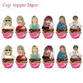 Miniatyrbild 2 av 5: Taylor Swift födelsedagsfest dekorationer tillbehör banderoll ballonger tårta topper set tecknad Taylor fest gynna