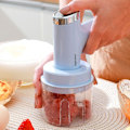 Miniatyrbillede 2 af 5: Elektrisk hvidløgshakker, pisker, æggepisker, mixer, køkkenhåndholdt automatisk skummer, skummer, blå