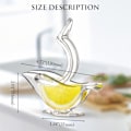 Miniatyrbillede 3 af 5: Manuel citronpresser, manuel presser, akryl citronpresser, citronpresser, bærbar, transparent frugtpresser, håndpresser til (4-pak)