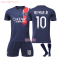 Pikkukuva 1 / 2: 23-24 Paris Saint-Germain Kotipaita 10 Neymar Jr Uusi Kausi Uusimmat Aikuiset Lapset Paita Jalkapallo Kids 26(140-150cm)