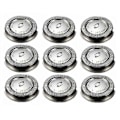 Miniatyrbilde 1 av 5: 9 stk. Erstatningshode for barberhøvel for Philips Norelco HQ3 HQ4 HQ55 HQ56 HQ6900 HQ6868 HQ5812 HQ6874 Razor Blade silver
