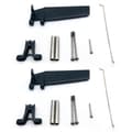 2X FT009-7 Feilun Styrroder Reservdel för Feilun FT009 RC Båt Black