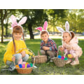 Miniatyrbilde 5 av 5: Fyllbare påskeegg med hengsel, bulk fargerike lyse plastpåskeegg, perfekt for påskeegg 50-Pack