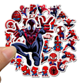 Pikkukuva 4 / 5: 35 kpl Spiderman Irrotettavat Vedenpitävät PVC-Tarrat Tarra DIY Matkatavaroiden Jääkaapin Koristelu 35pcs