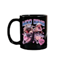 Miniatyrbillede 1 af 5: Moo Deng Sød Babyflodhest Kaffekrus, Jeg Elsker Dig Moo Deng Krus (FMY) black