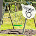 Miniatyrbild 5 av 5: 2-pack 304 rostfritt stål takkrokar för väggmontering, krok för sandsäck, gymrep, hängmatta, gunga