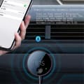 Miniatyrbillede 3 af 5: Bluetooth FM-sender til bil, Bluetooth AUX-adapter, Bluetooth-modtager til bilmusik/håndfri Black