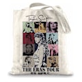 Miniatyrbilde 2 av 5: Taylor Swift The Eras Tour Canvas Handlepose  Skulderveske Handlepose Gaver Til Ts-Fans Musikkelskende