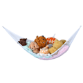Miniatyrbilde 1 av 9: Lekeoppbevaringsnett i hammock, best for å holde rom rene, stor størrelse hvit