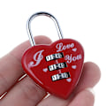 Miniatyrbild 5 av 5: Mini Padlock 3-digit Combination Lock Resettable Luggage Locks Weather-proof Red