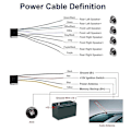 Miniatyrbillede 5 af 5: Bilstereo med Bluetooth, Single Din Radio Fm Media Player Usb/tf/sd/aux Audio Receiver, Hands Fre