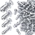 40 st M4 M5 M6 M8 Kronmuttrar, Expansionsskruv Domkraftsmutter, Silver