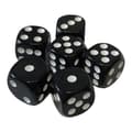 6 sorte terninger 16mm til terningespil, lette at rulle