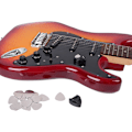 Miniatyrbild 4 av 5: 20-pack rostfria gitarrplektrum 0,3 mm - plektrum för elgitarr och bas