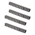 30 set Plastkuber Prisvisning Taggar Justerbar Nummerram Black