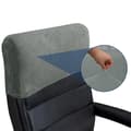 Kontorsstol Nackstöd Överdrag, Mjukt Sammet Stretchbart Nackstöd Dammskydd Skydd för Högryggad Datorstol, Möbler, Fåtölj Light Grey