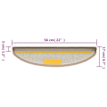 Miniatyrbilde 8 av 8: vidaXL Trappematter 15 stk. lysebrun 56x17x3 cm Brown Brun