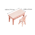 Miniatyrbillede 2 af 4: 1 sæt mini notesbog skrivebord model simulering skrivebord ornament miniature scene rekvisit