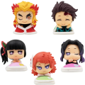 Miniatyrbild 1 av 5: 5-pack Miniatyrfigurer Set Demon Slayer Tårtdekoration Actionfigur Festtillbehör Barnkalasdekorationer