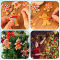 Miniatyrbild 3 av 5: 12 st pepparkaksgubbe julgransprydnader, nya minipepparkaksgubbeprydnader, julgranshängande dekorationer hänge