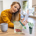 Miniatyrbilde 4 av 5: Fire kaffeskjeer, to i en melkepulvermåleskje med forsegling, egnet for multifunksjonell matposeforsegling av kaffebønner, Coff