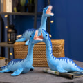 Miniatyrbillede 3 af 5: Plesiosaurus Dinosaur Plys Legetøj Realistisk Blød Blå Dinosaur Plysdyr Legetøj Til Soveværelse