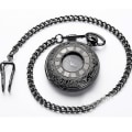 Miniatyrbild 2 av 3: Fickur Retro Smooth Classic Mekanisk Hand-wind Fickur Steampunk Romerska Siffror Wanke