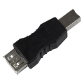 Miniatyrbillede 3 af 4: 2x USB Type A hun til USB Type B han adapter