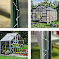 Miniatyrbilde 2 av 5: 50 stk rustfrie drivhusklips i rustfritt stål for glassramme